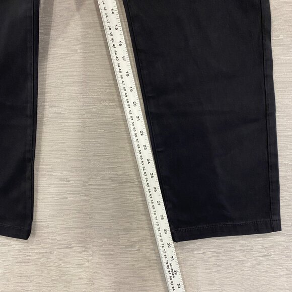 Calvin Klein Chino Pants Mens 36 x 30 Black Slim Fit Straight Flex Waist Cotton - Picture 9 of 13